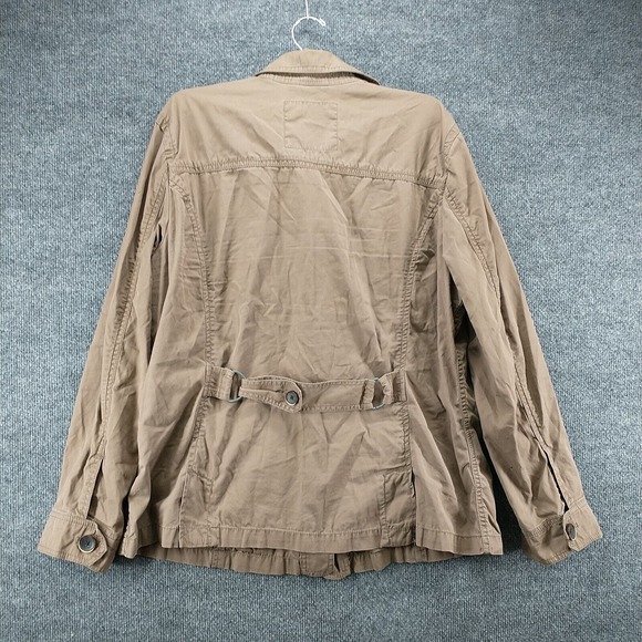 Eddie Bauer Women's Utility Jacket Brown Size XL Long Sleeve Cotton Pockets - Picture 5 of 12